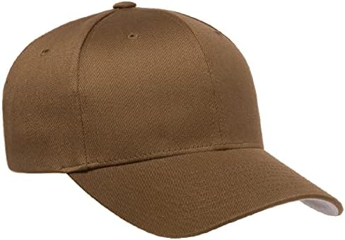 מקורי Flexfit Wooly Combed Ballcap | כובע מצויד בבייסבול ספורטיבי של Flexfit גברים | אמצע פרופיל כובע